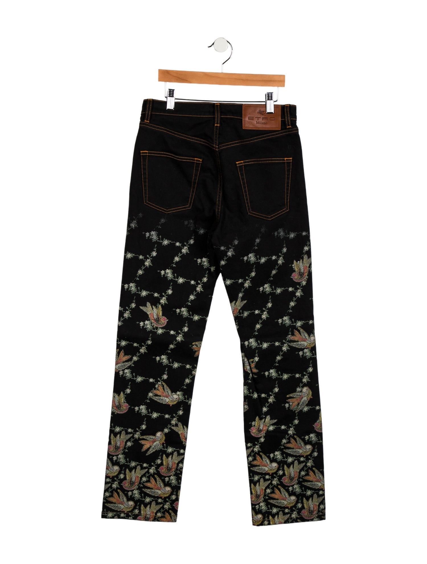 Etro High-Rise Straight Leg Jeans