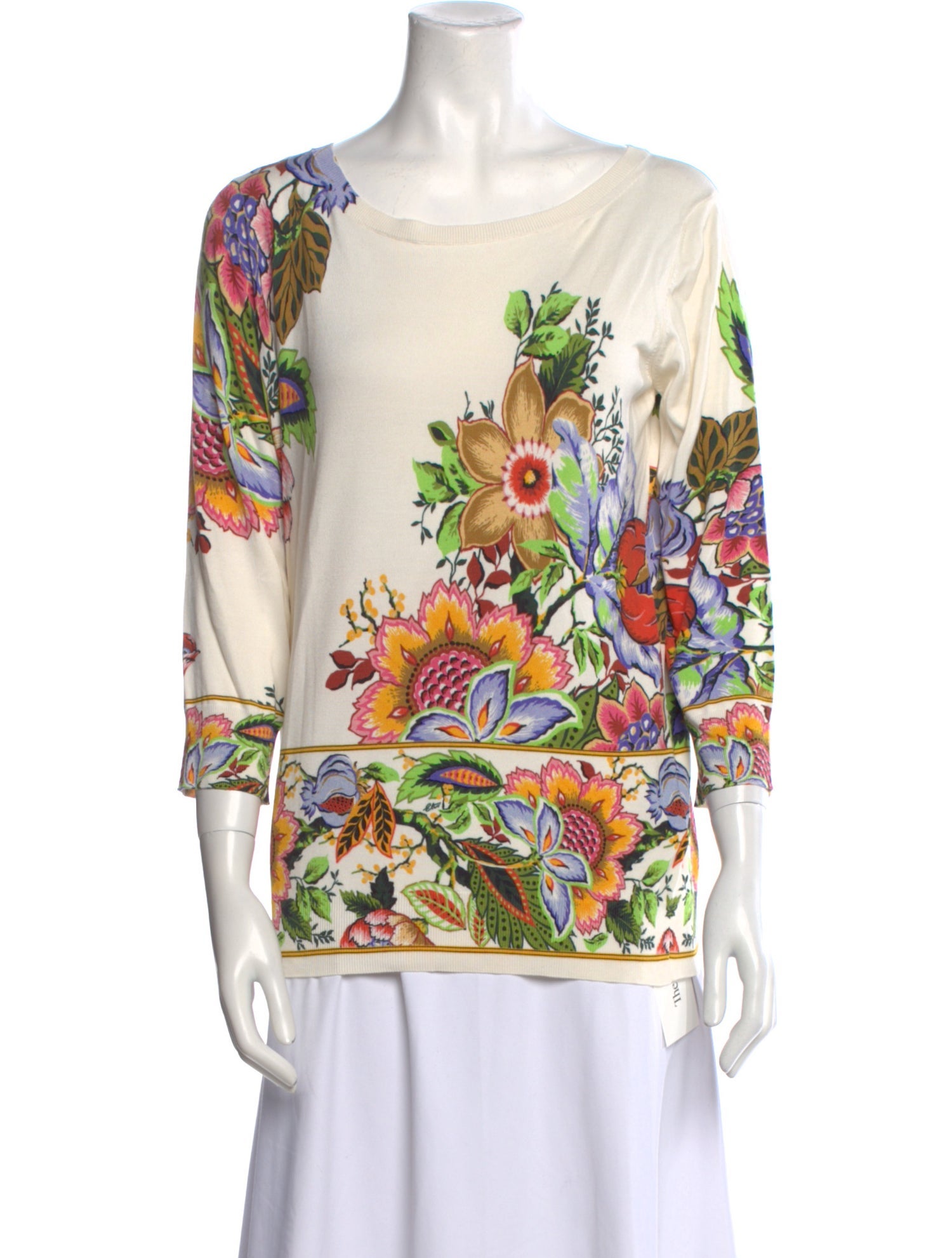 Etro Silk Floral Print Blouse w/ Tags