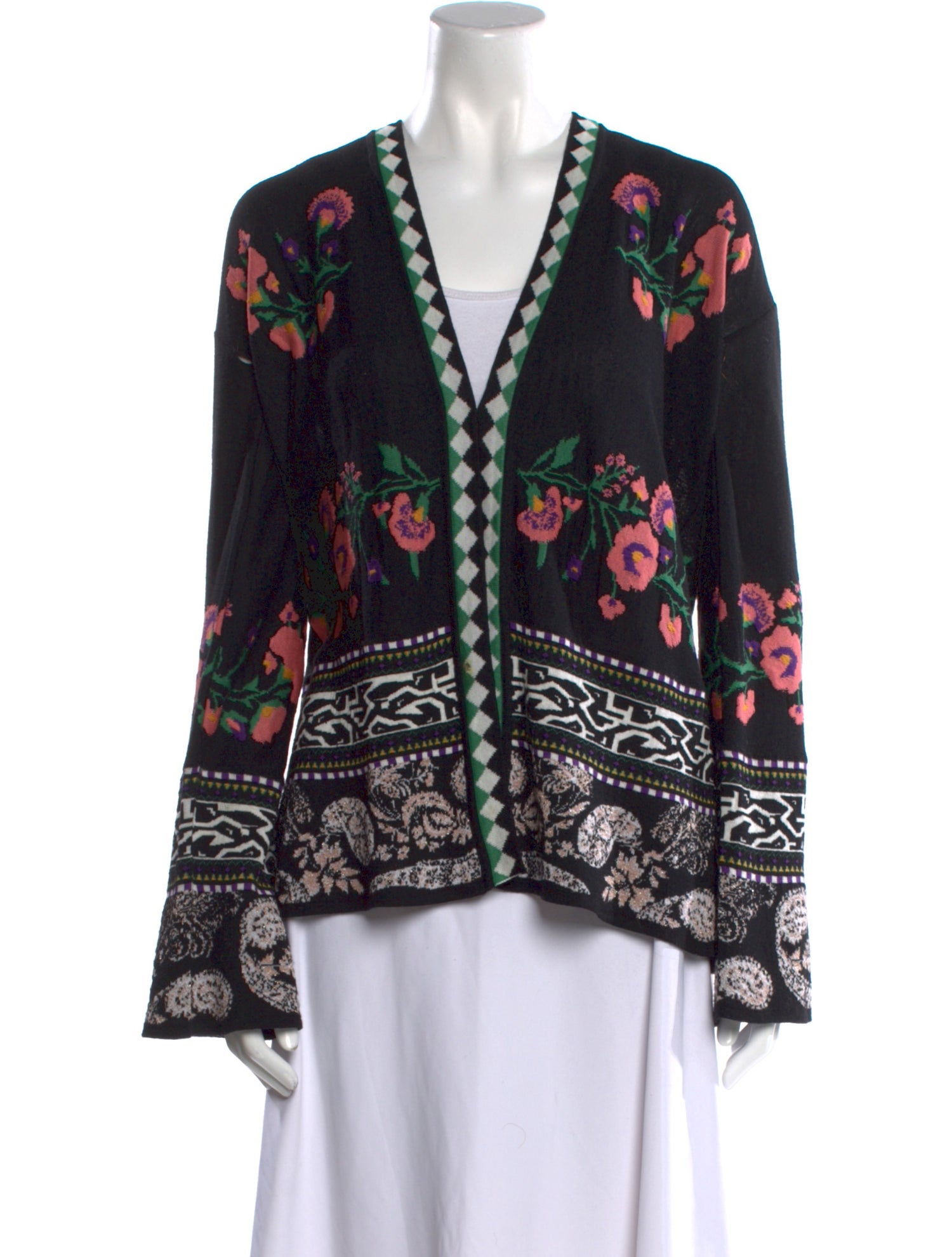 Etro Wool Floral Print Sweater