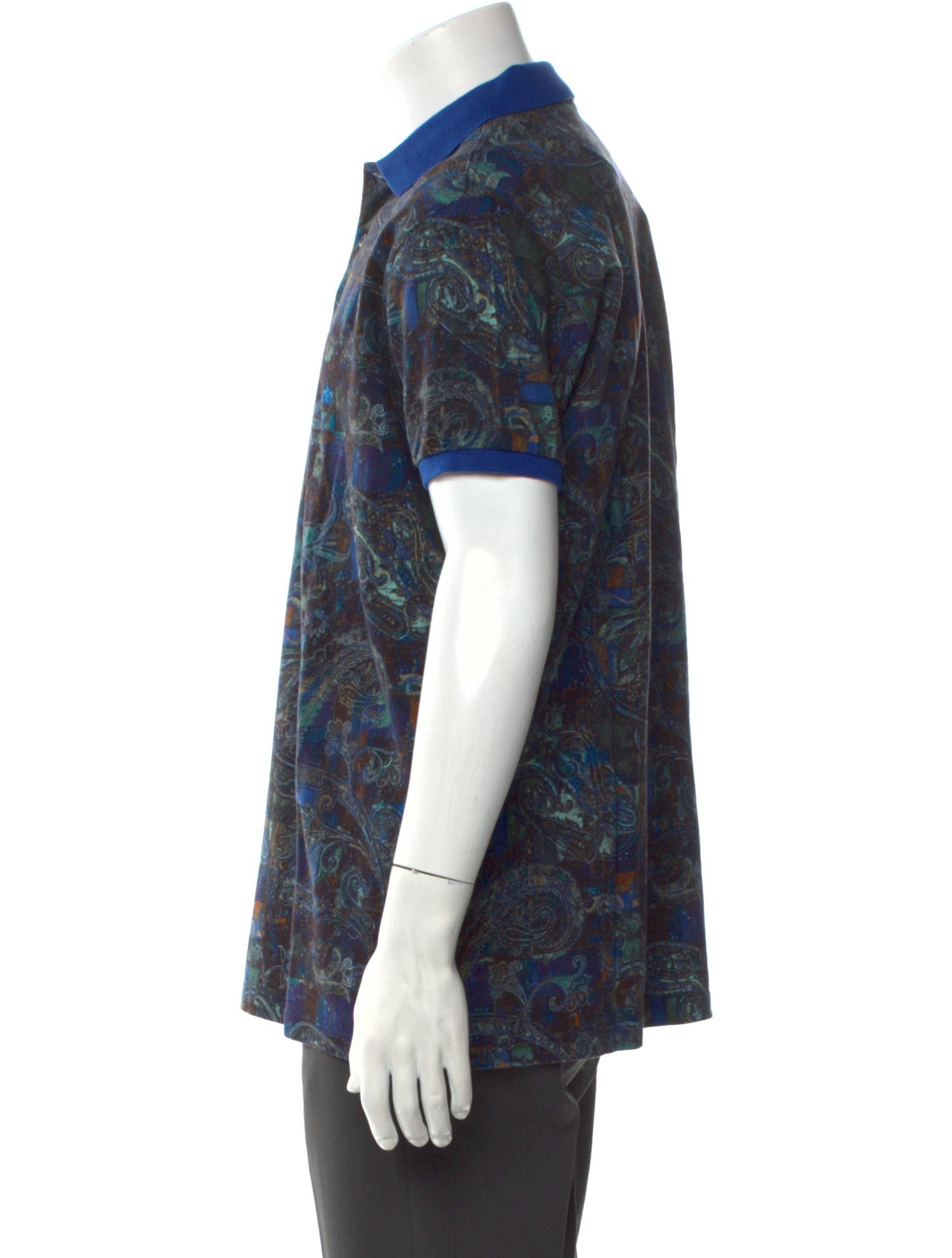 Etro Printed Collar Polo Shirt w/ Tags