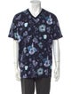 Etro Floral Print V-Neck T-Shirt