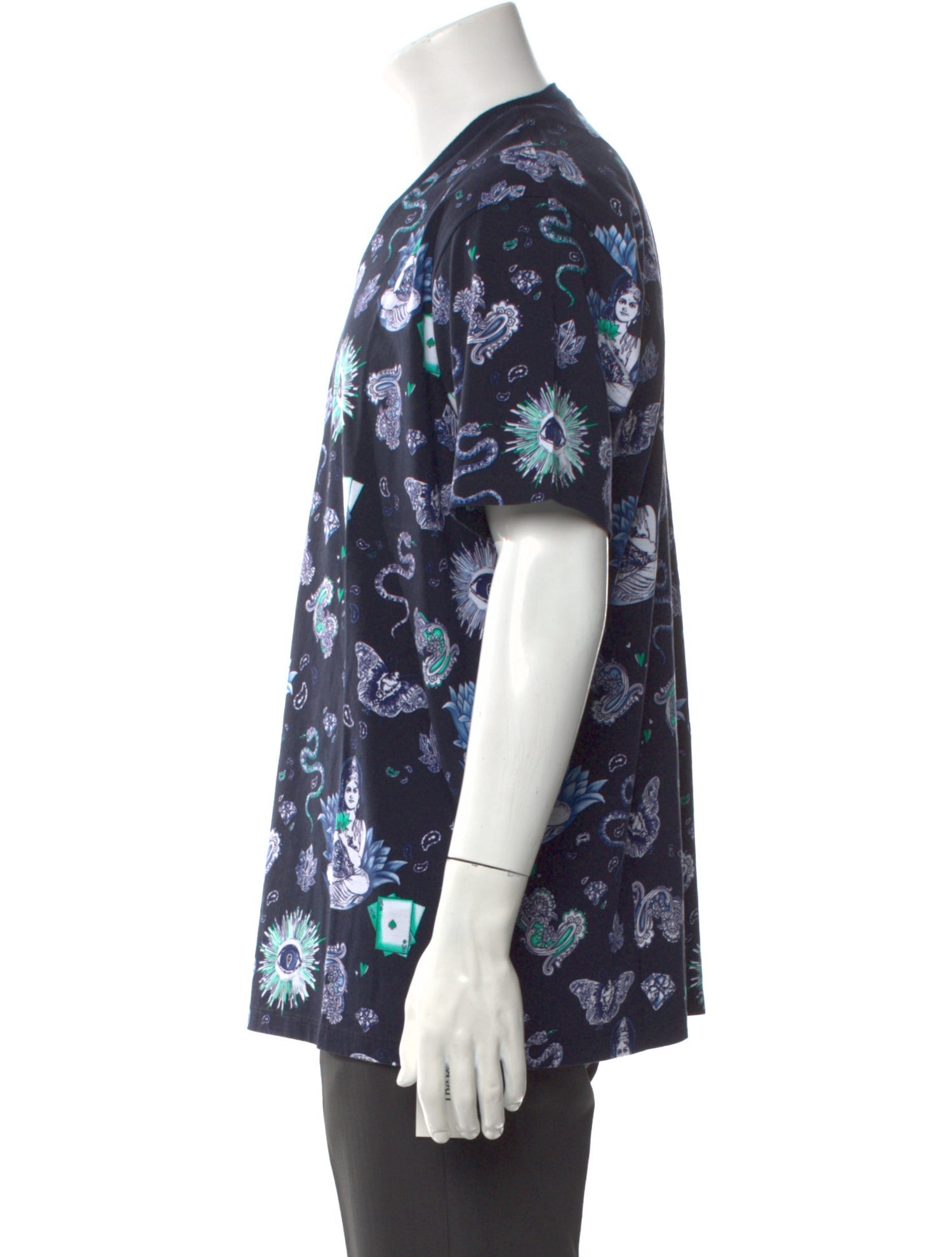 Etro Floral Print V-Neck T-Shirt