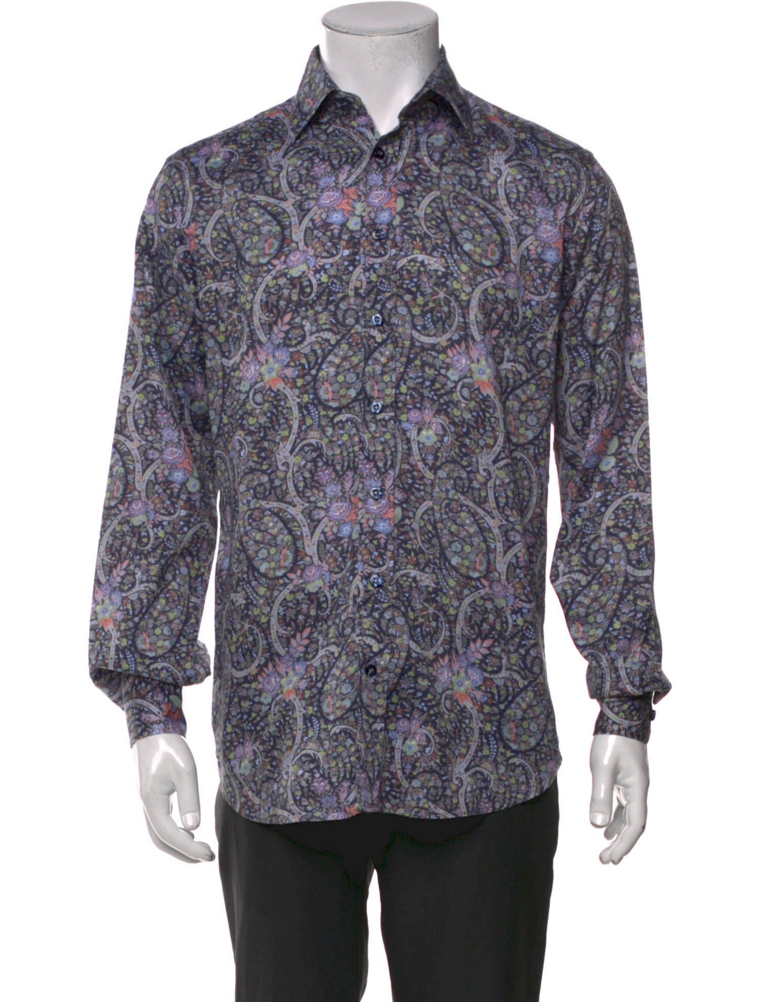 Etro Paisley Print Long Sleeve Shirt