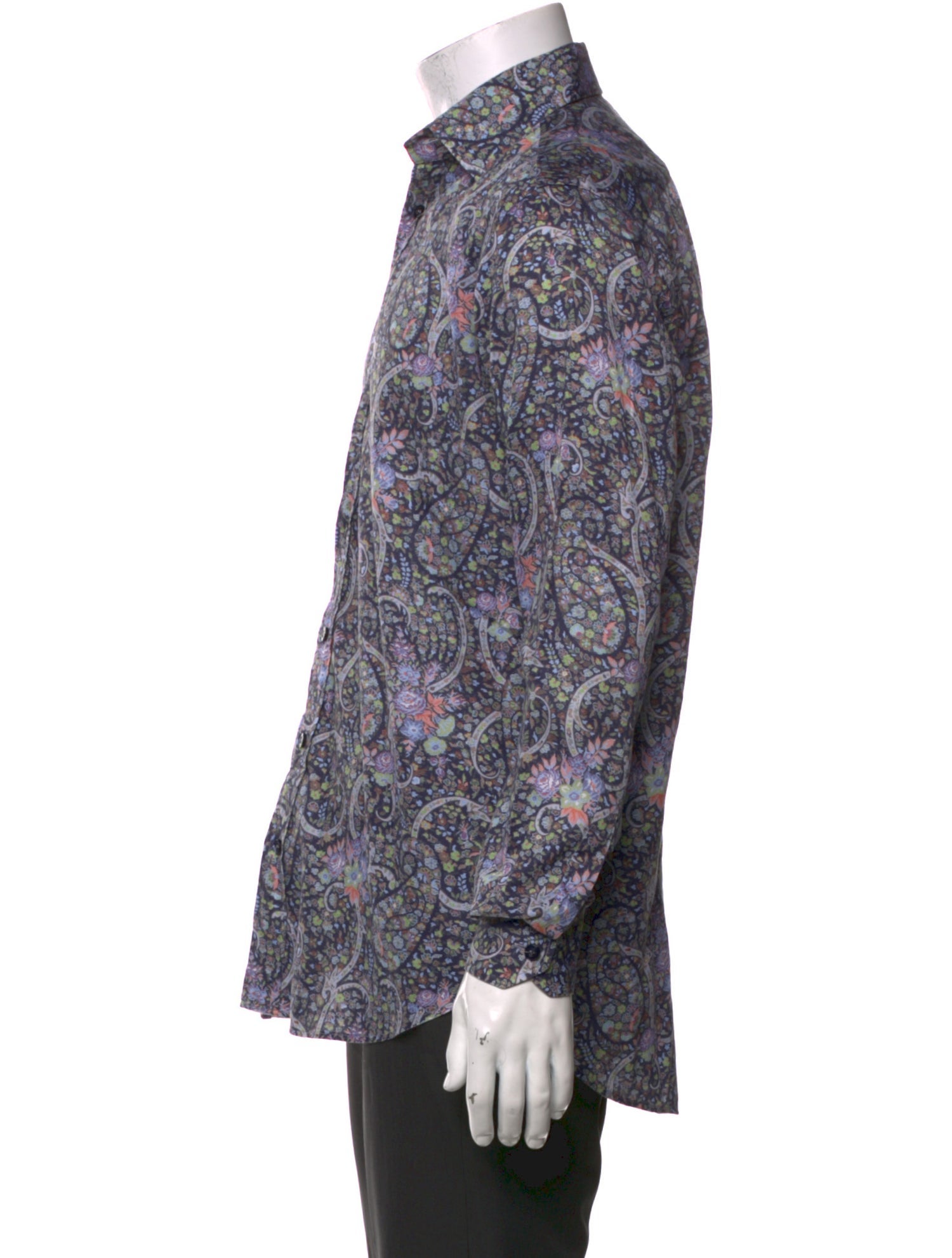 Etro Paisley Print Long Sleeve Shirt
