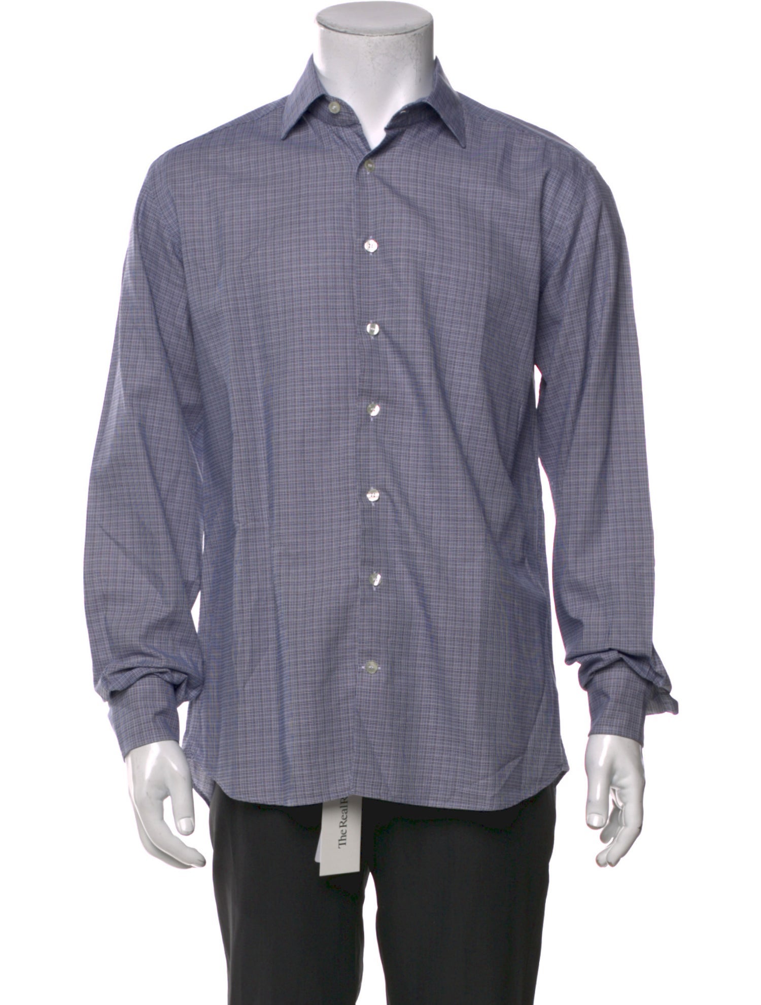 Etro Plaid Print Long Sleeve Shirt