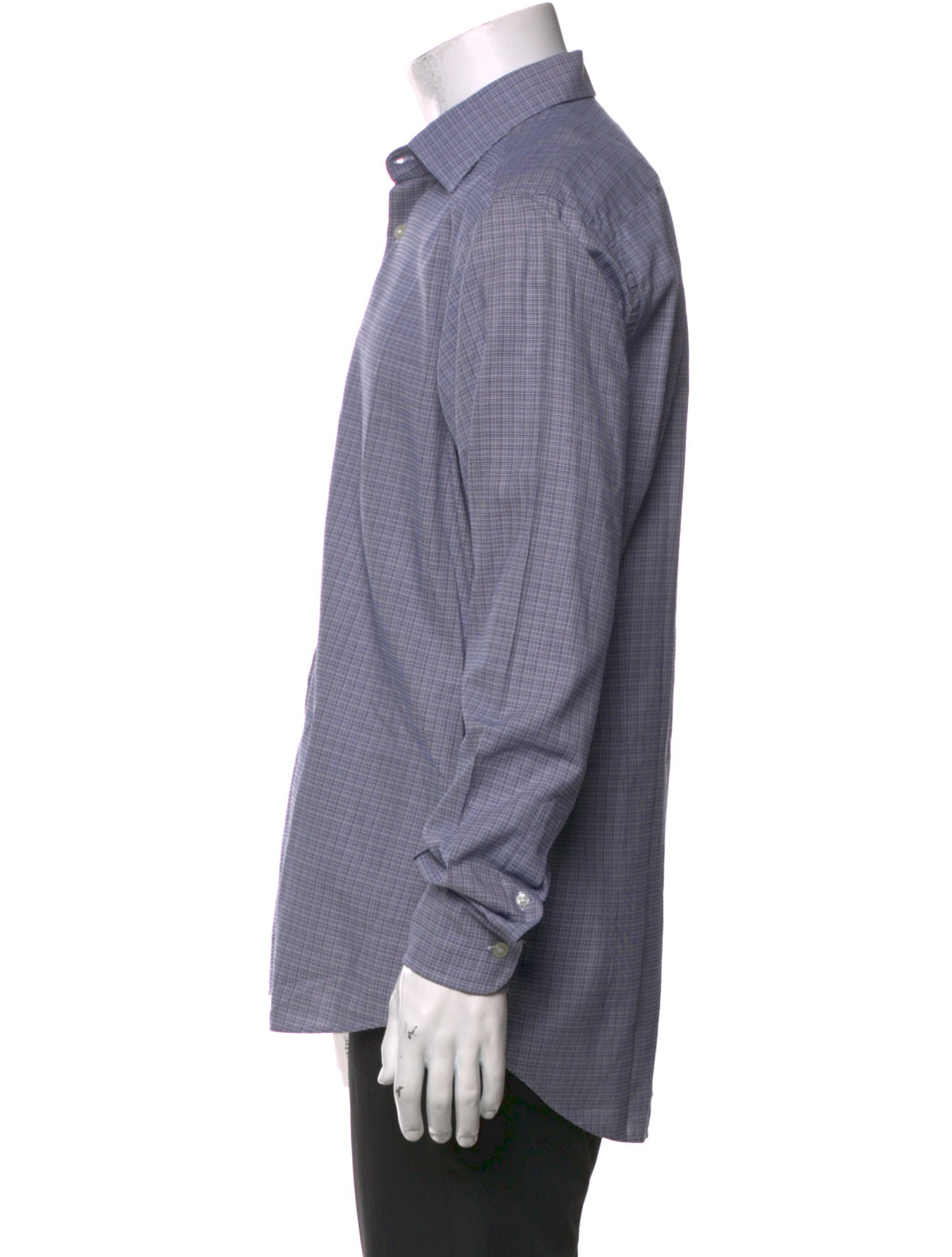 Etro Plaid Print Long Sleeve Shirt