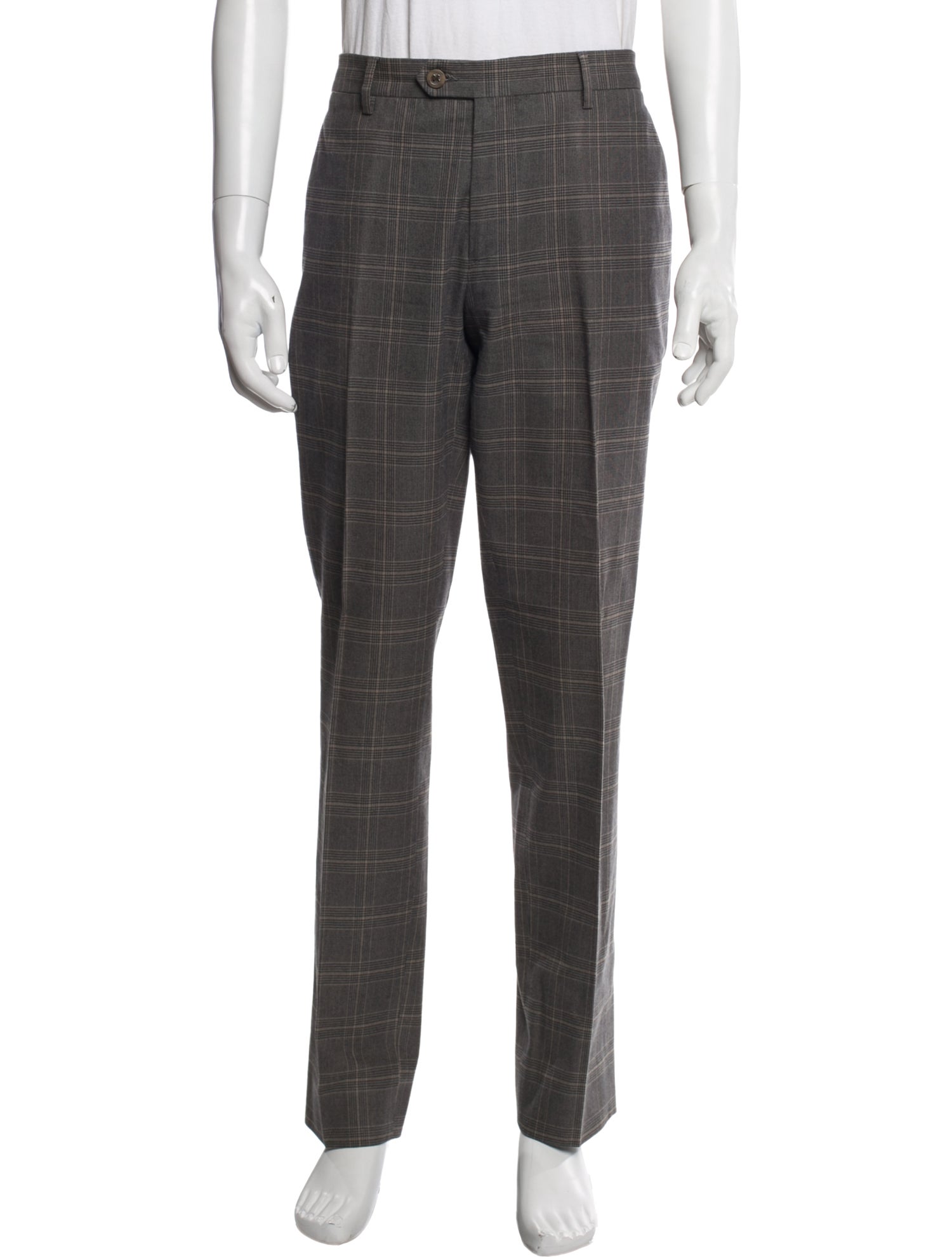 Etro Plaid Print Pants