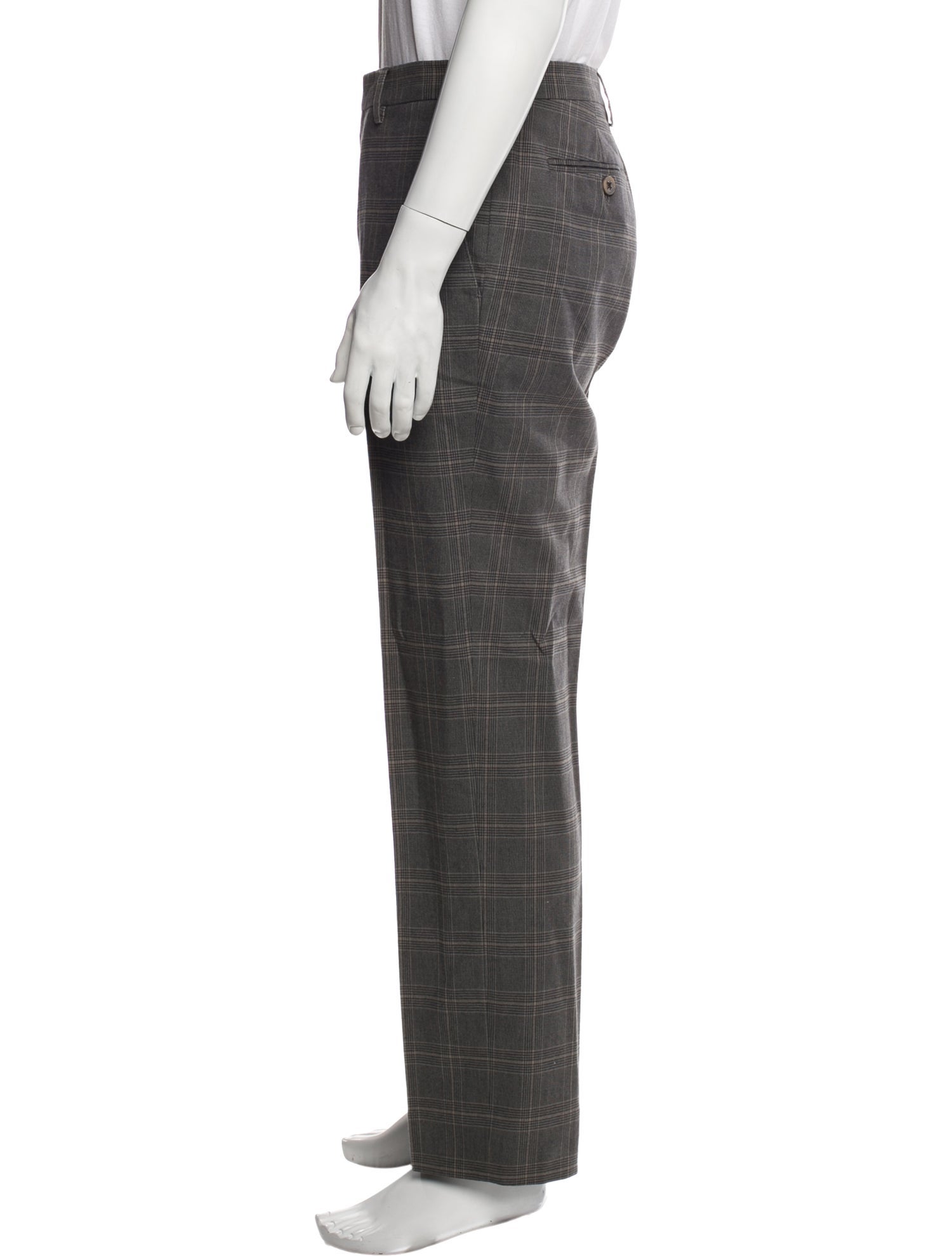 Etro Plaid Print Pants