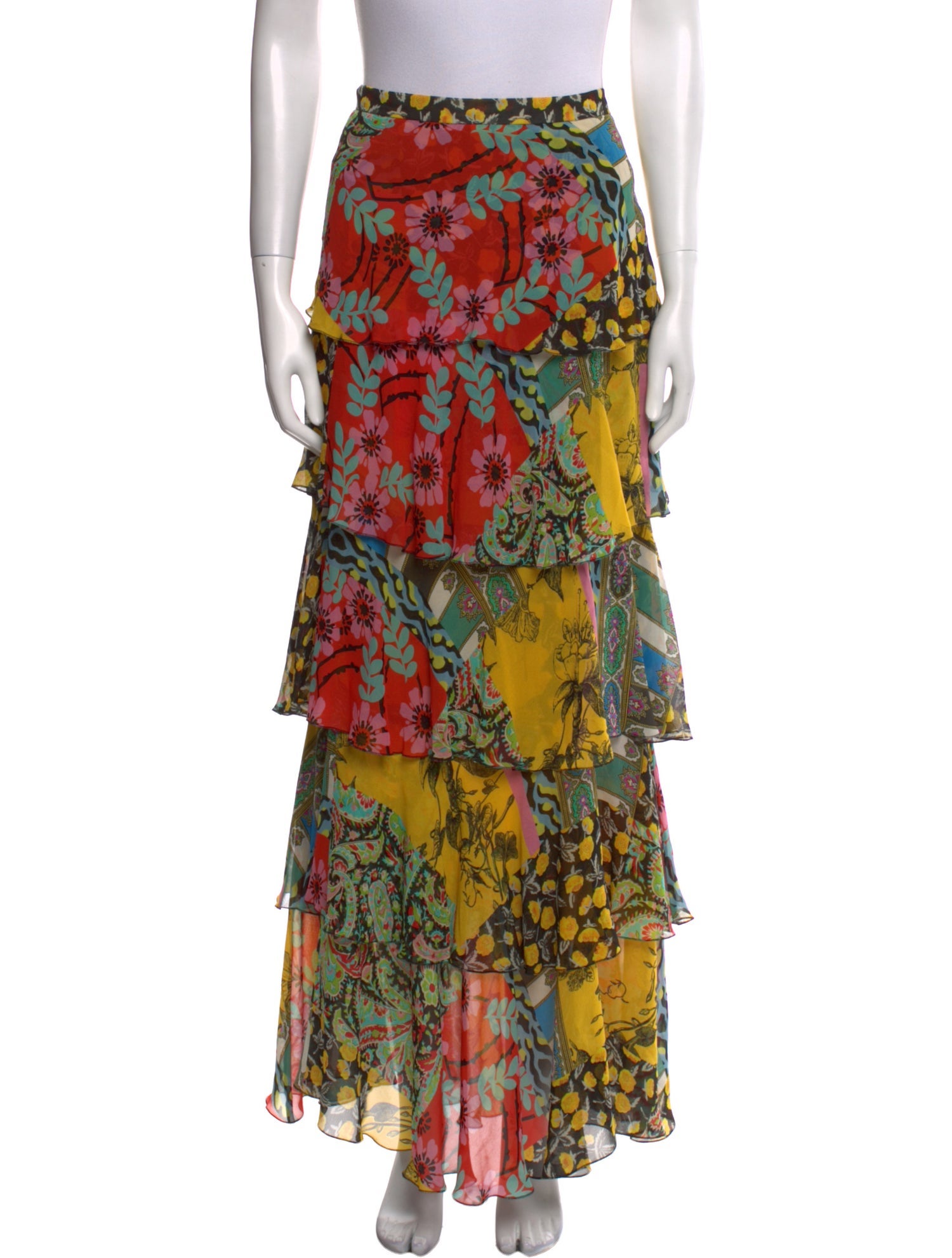 Etro Silk Long Skirt