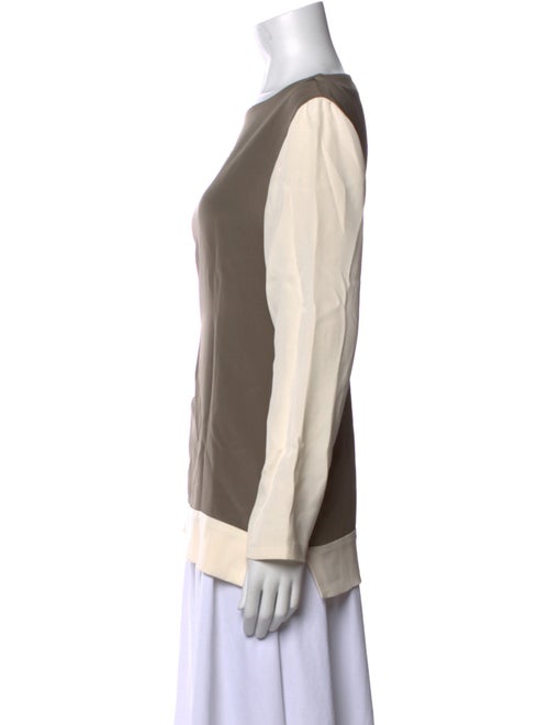 Etro Silk Bateau Neckline Blouse