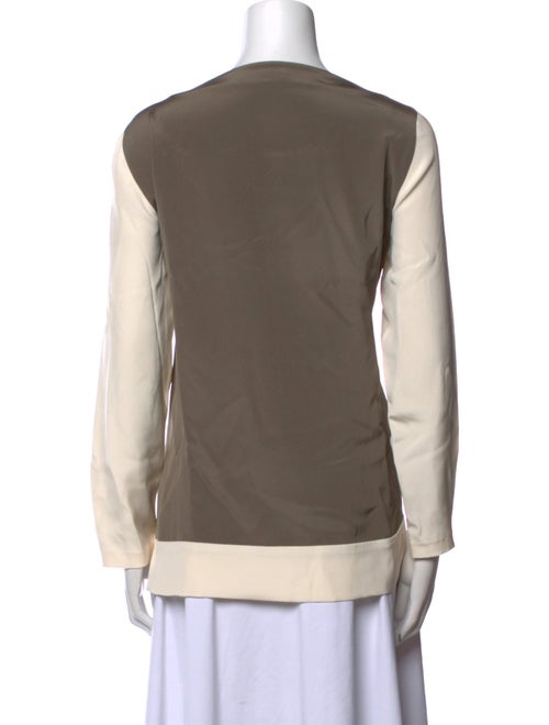 Etro Silk Bateau Neckline Blouse