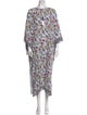 Etro Floral Print Midi Length Dress
