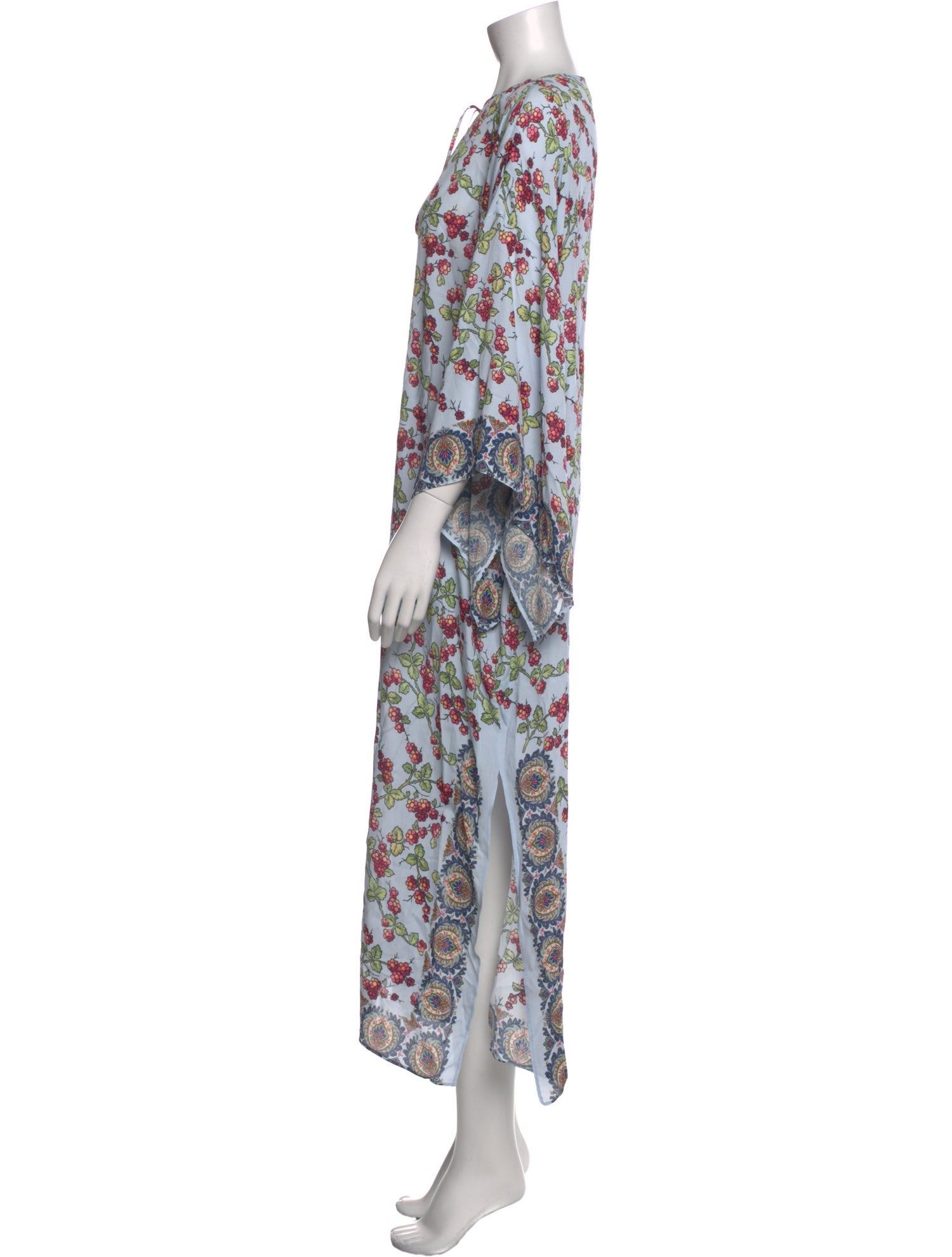 Etro Floral Print Midi Length Dress