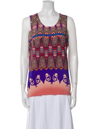 Etro Silk Floral Print Sweater