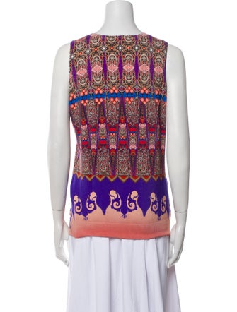 Etro Silk Floral Print Sweater