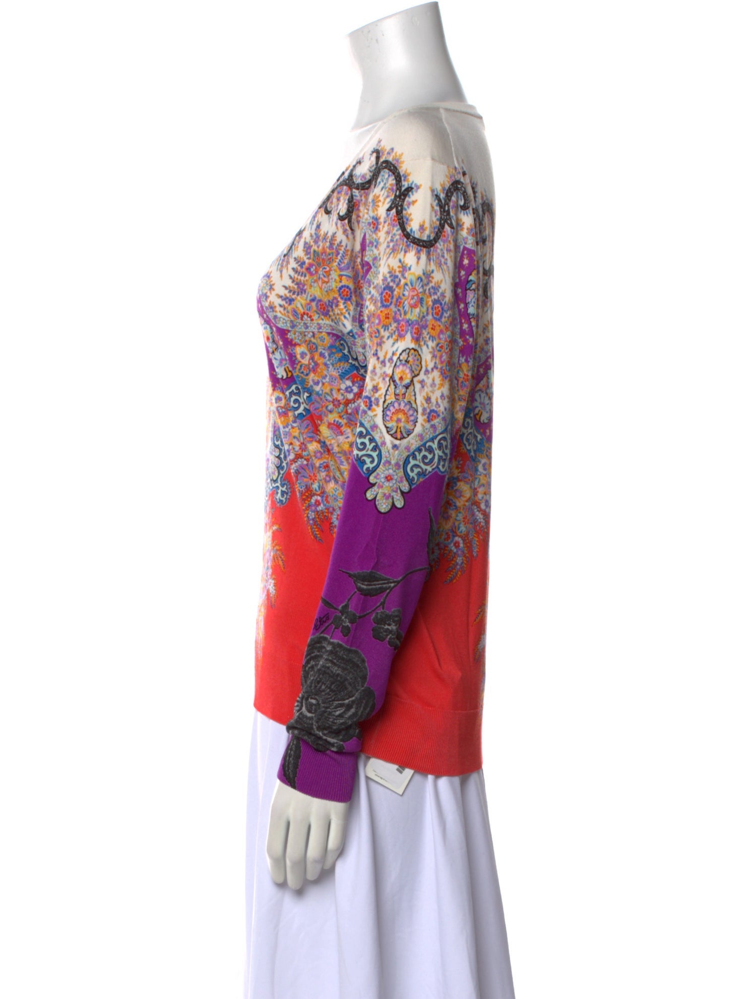 Etro Silk Printed Sweater