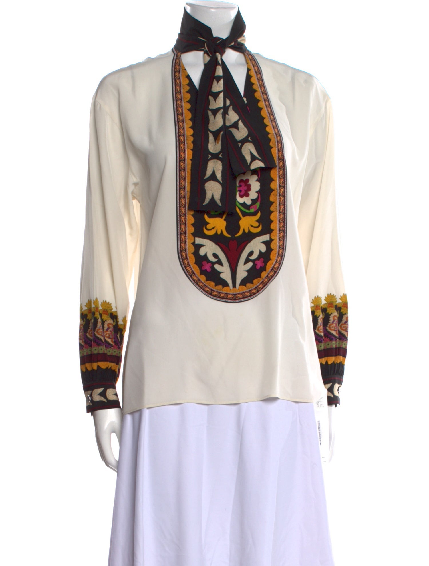 Etro Silk Graphic Print Tunic