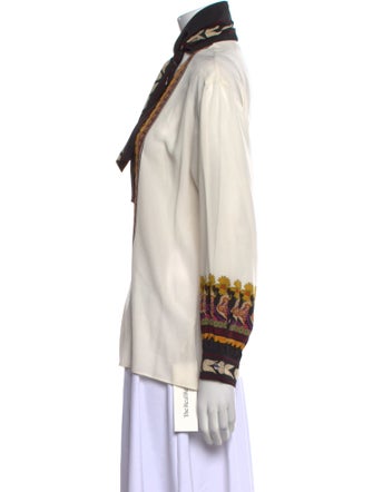Etro Silk Graphic Print Tunic