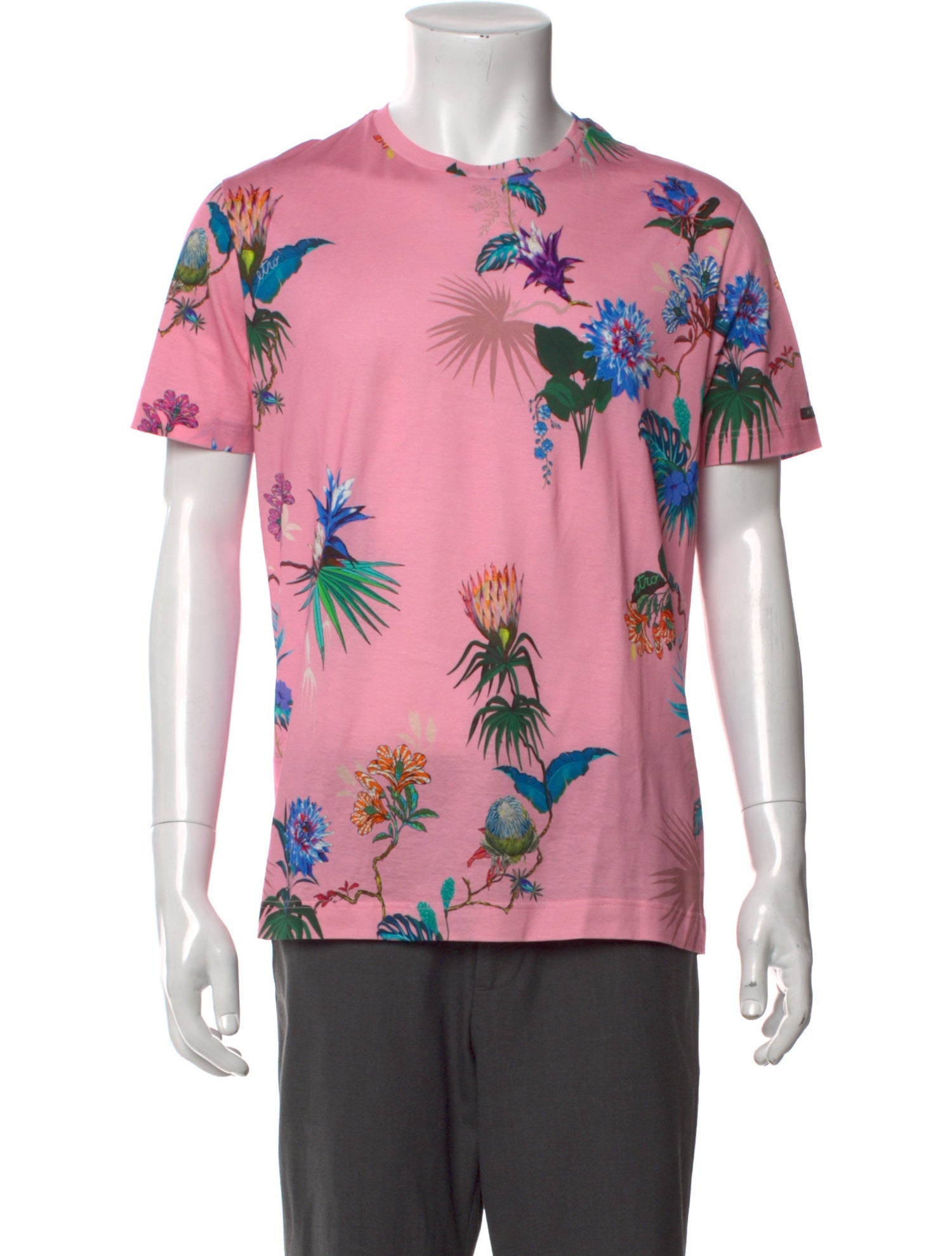 Etro Floral Print Crew Neck T-Shirt