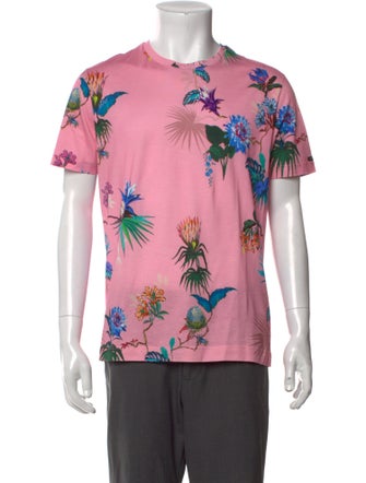 Etro Floral Print Crew Neck T-Shirt