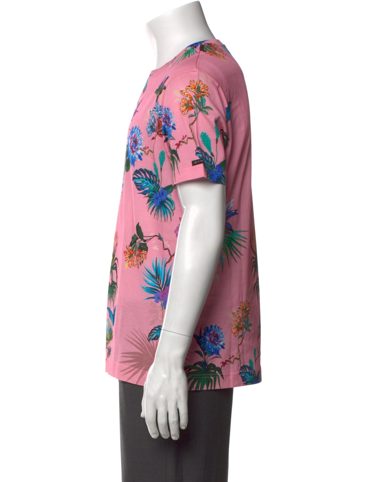 Etro Floral Print Crew Neck T-Shirt