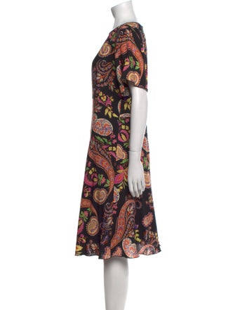 Etro Paisley Print Knee-Length Dress