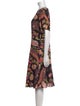 Etro Paisley Print Knee-Length Dress