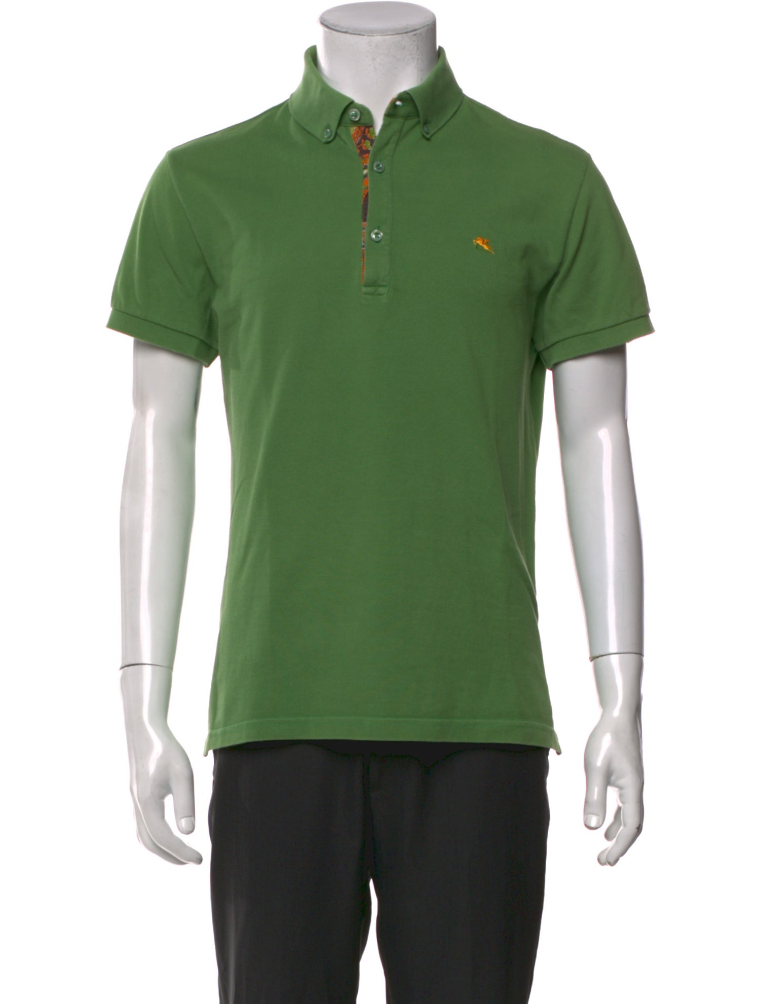 Etro Collar Short Sleeve Polo Shirt