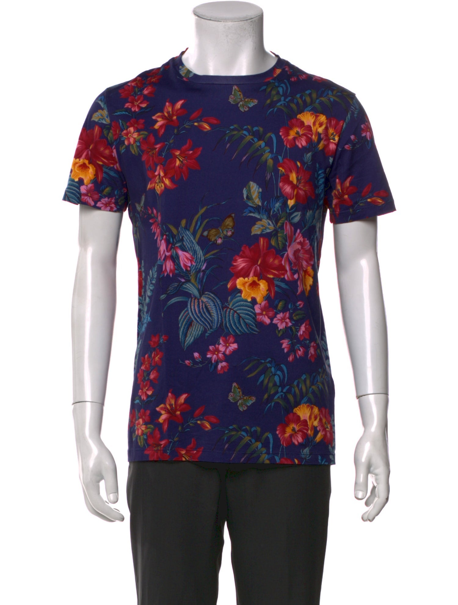 Etro Floral Print Crew Neck T-Shirt