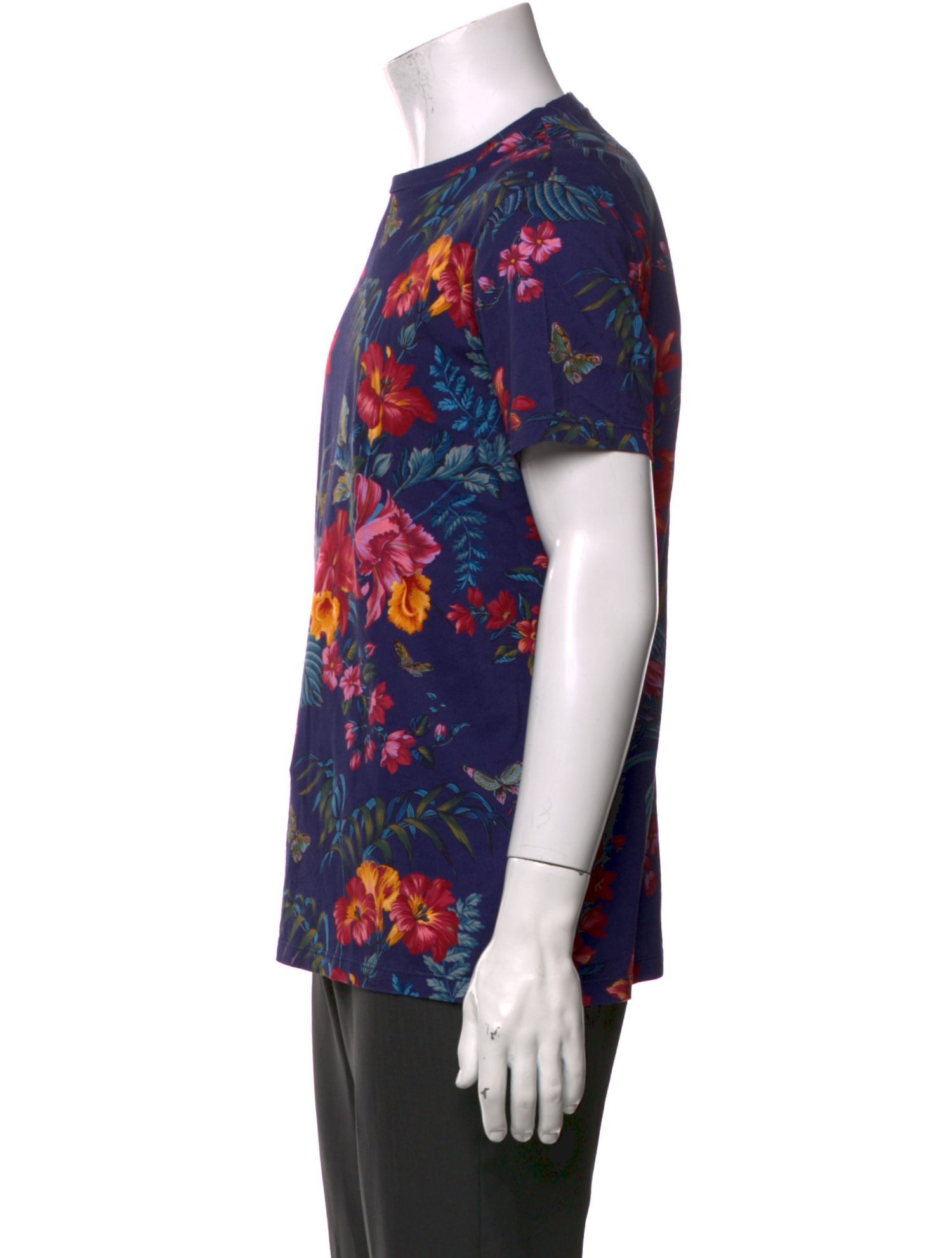 Etro Floral Print Crew Neck T-Shirt