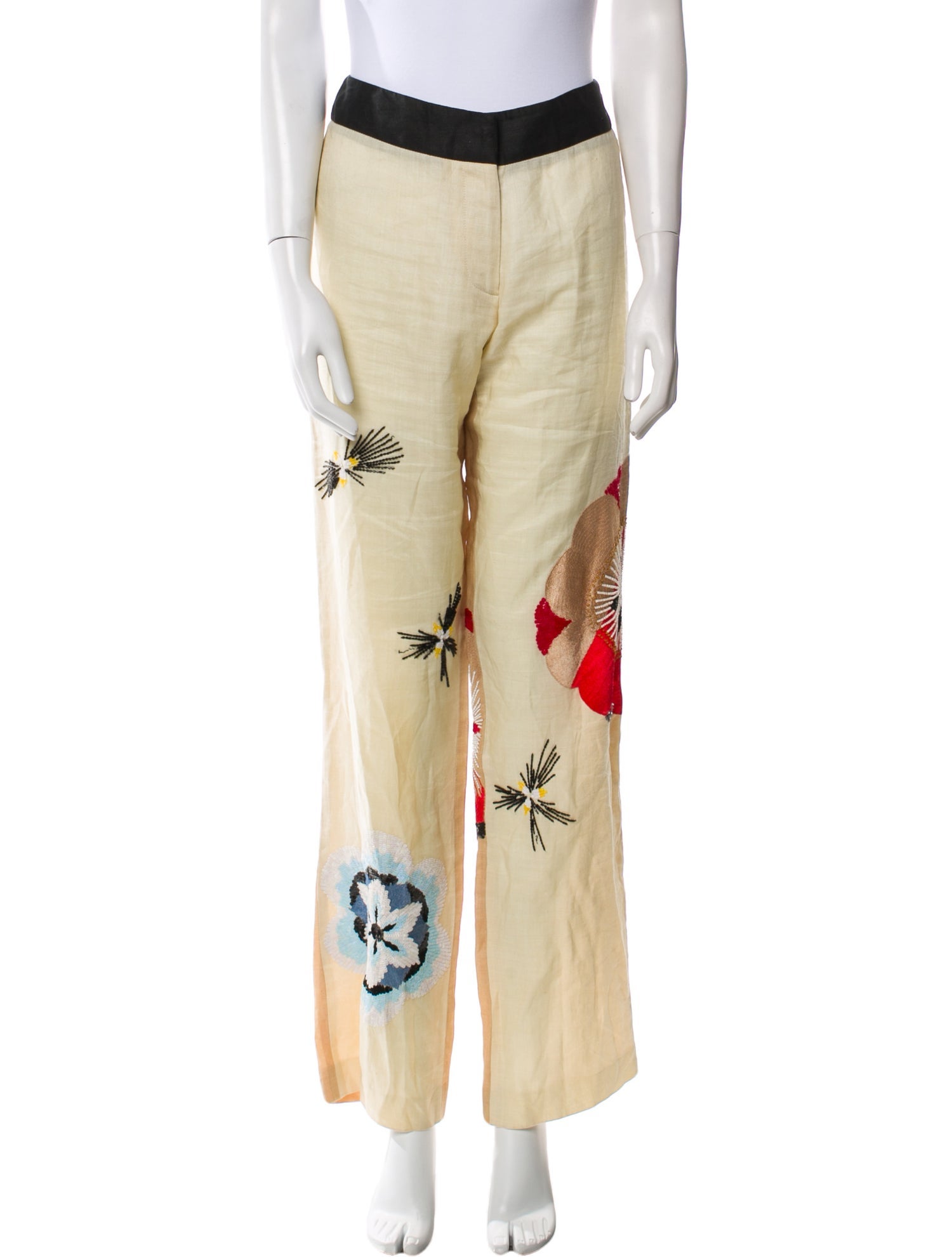 Etro Printed Straight Leg Pants