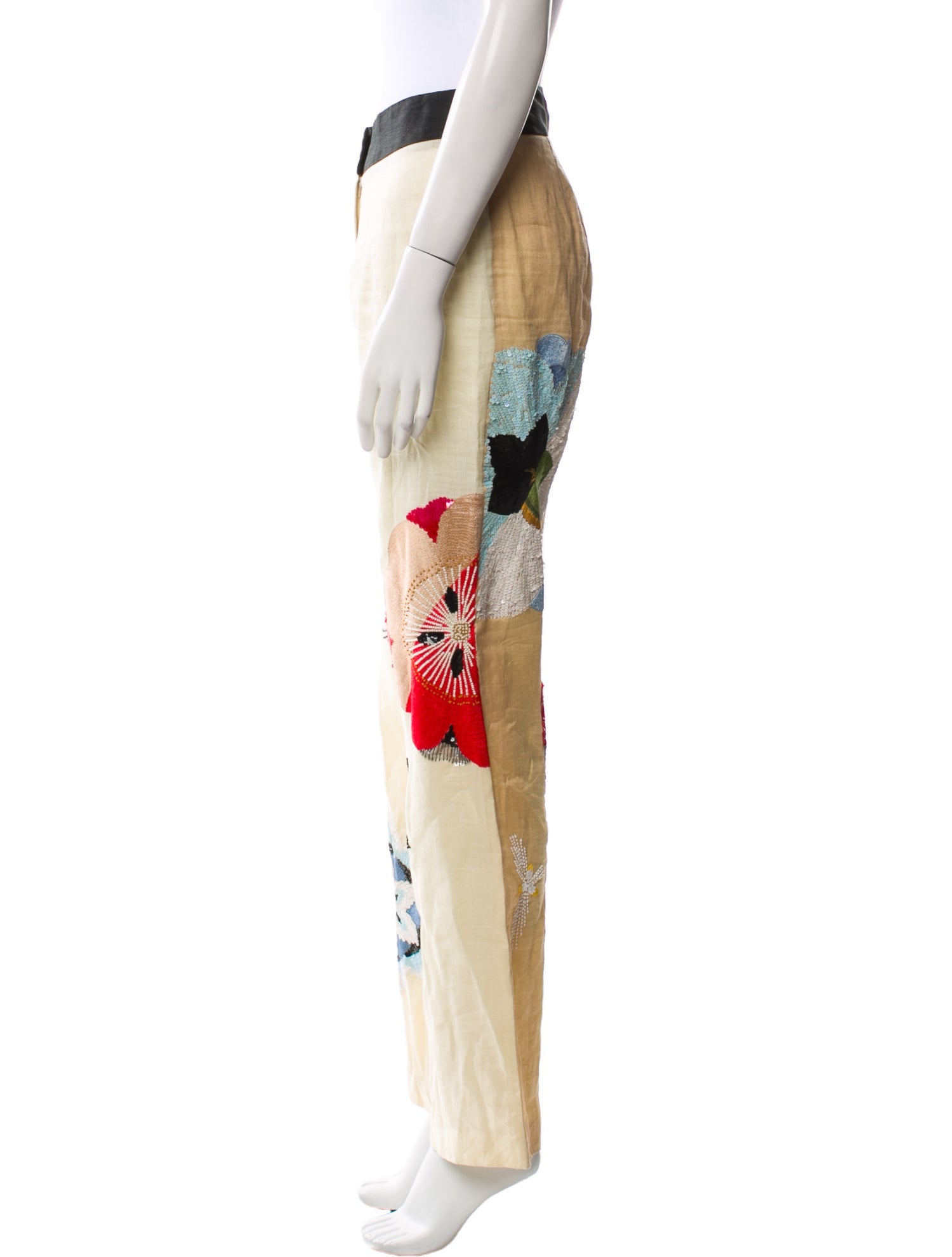 Etro Printed Straight Leg Pants