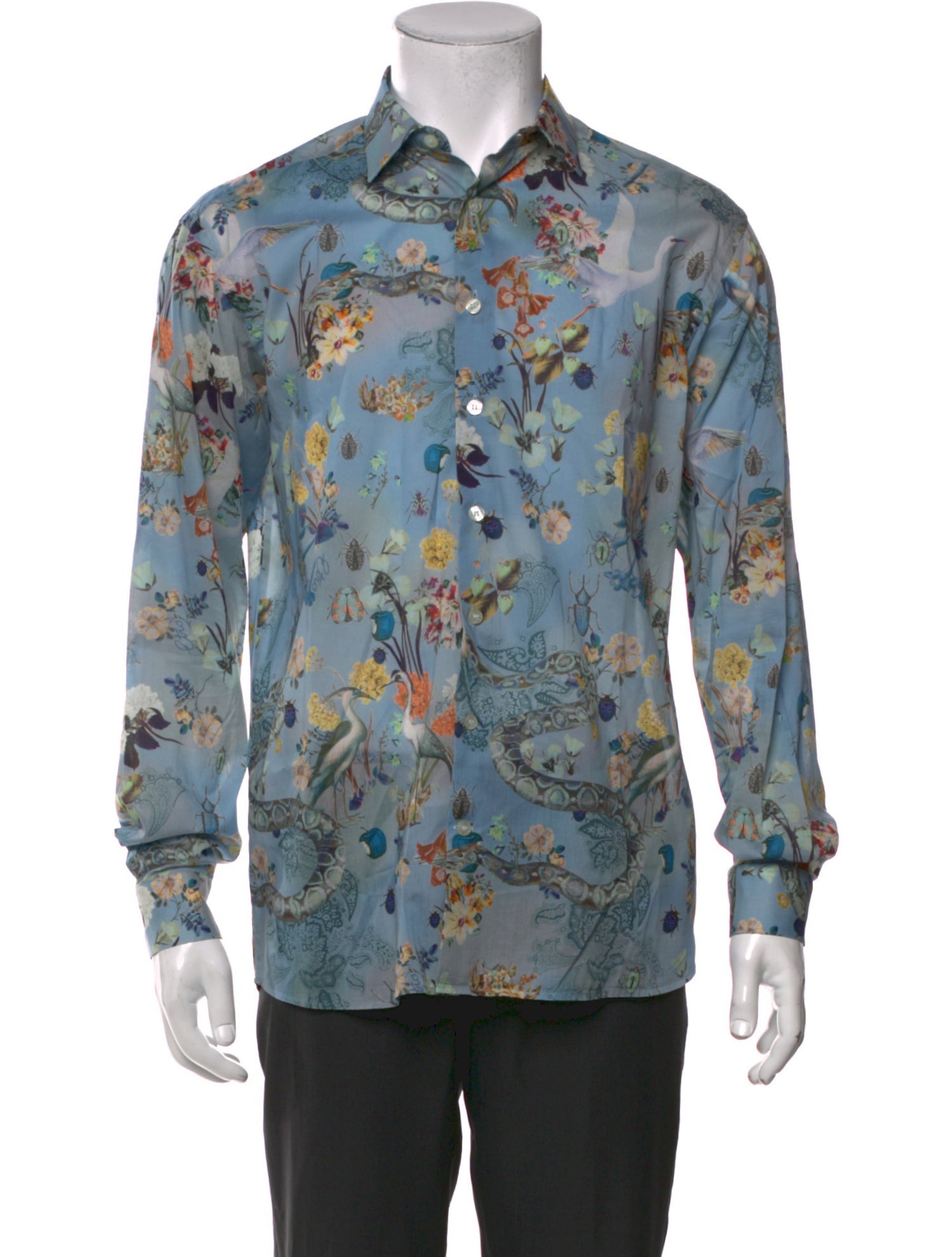 Etro Floral Print Long Sleeve Shirt