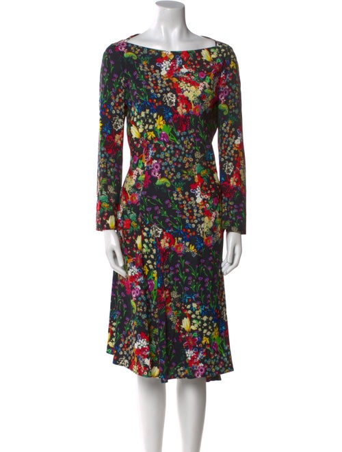 Etro Floral Print Knee-Length Dress