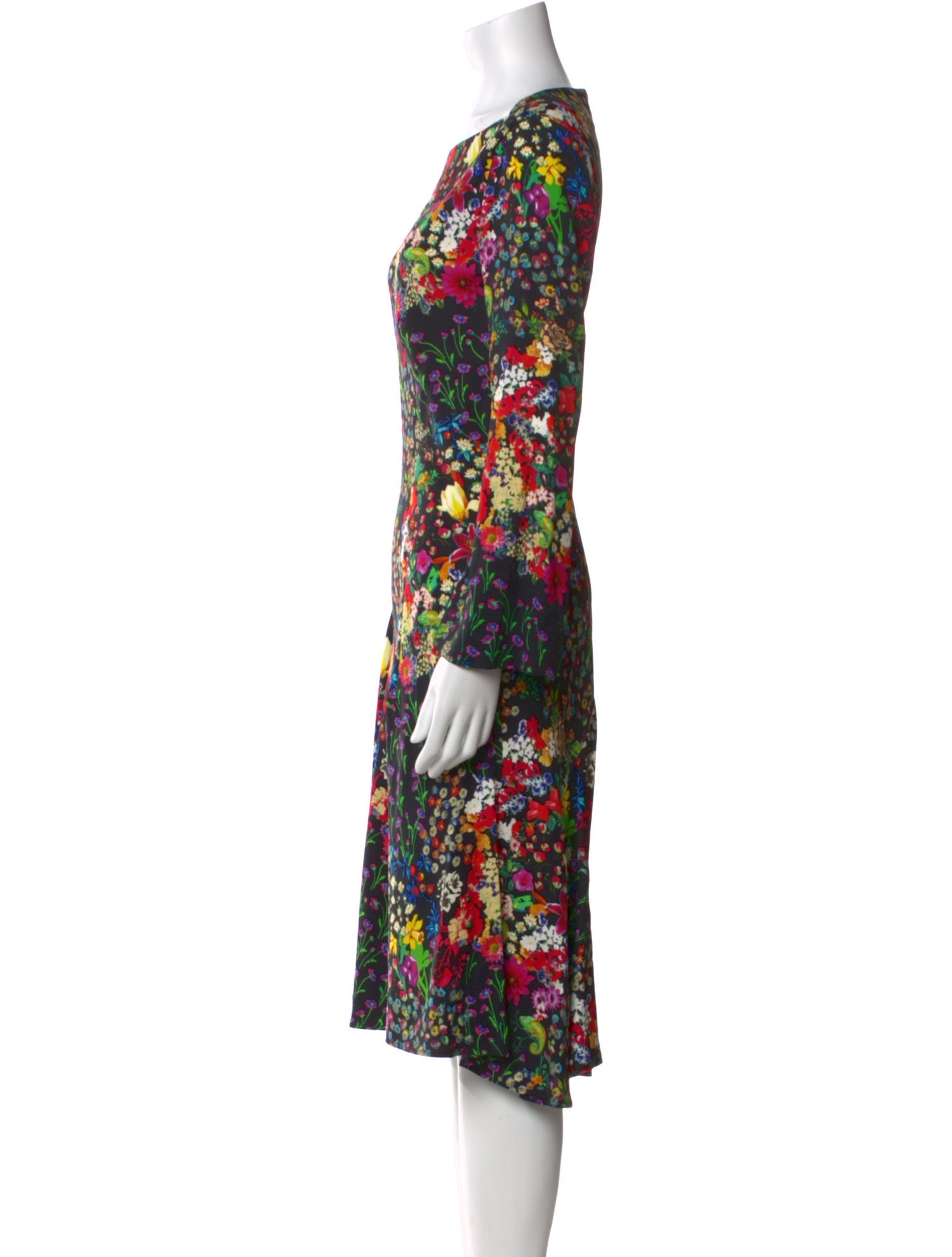 Etro Floral Print Knee-Length Dress