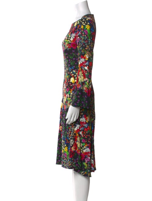 Etro Floral Print Knee-Length Dress