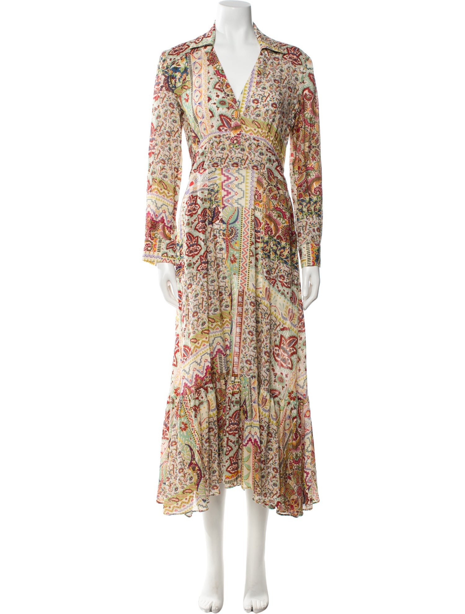Etro Paisley Print Long Dress
