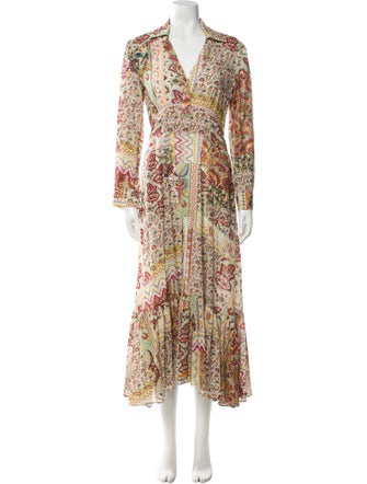 Etro Paisley Print Long Dress