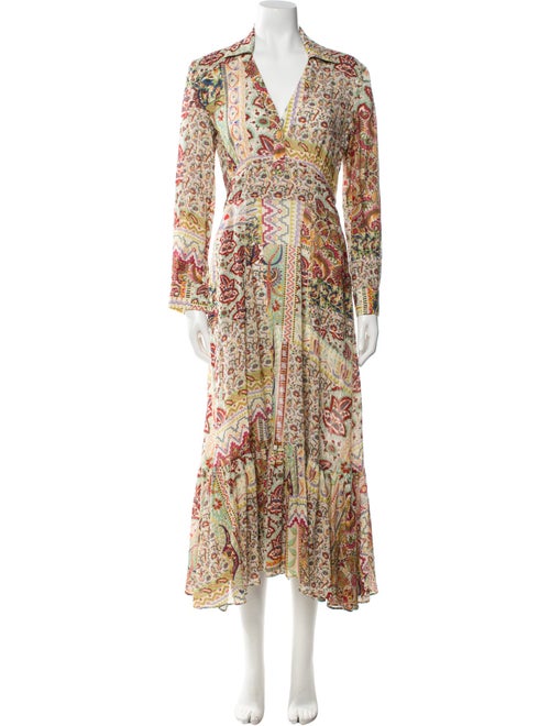 Etro Paisley Print Long Dress