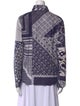 Etro Printed Long Sleeve Button-Up Top