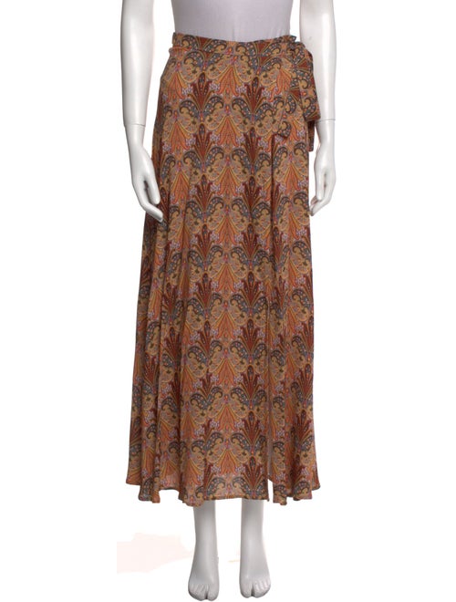 Etro Floral Print Midi Length Skirt