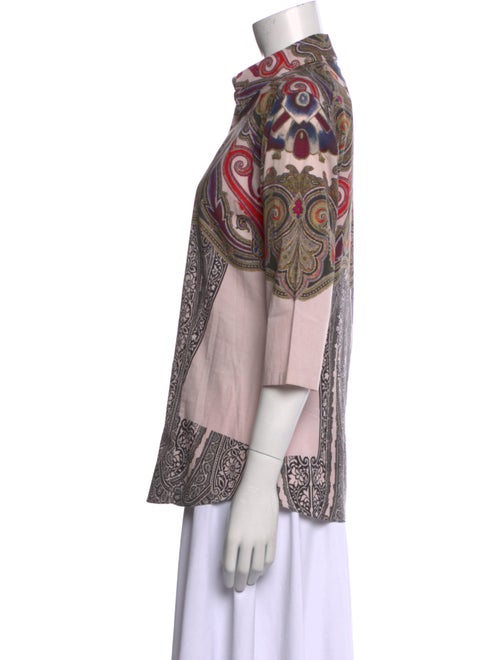 Etro Paisley Print Three-Quarter Sleeve Blouse