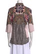 Etro Paisley Print Three-Quarter Sleeve Blouse