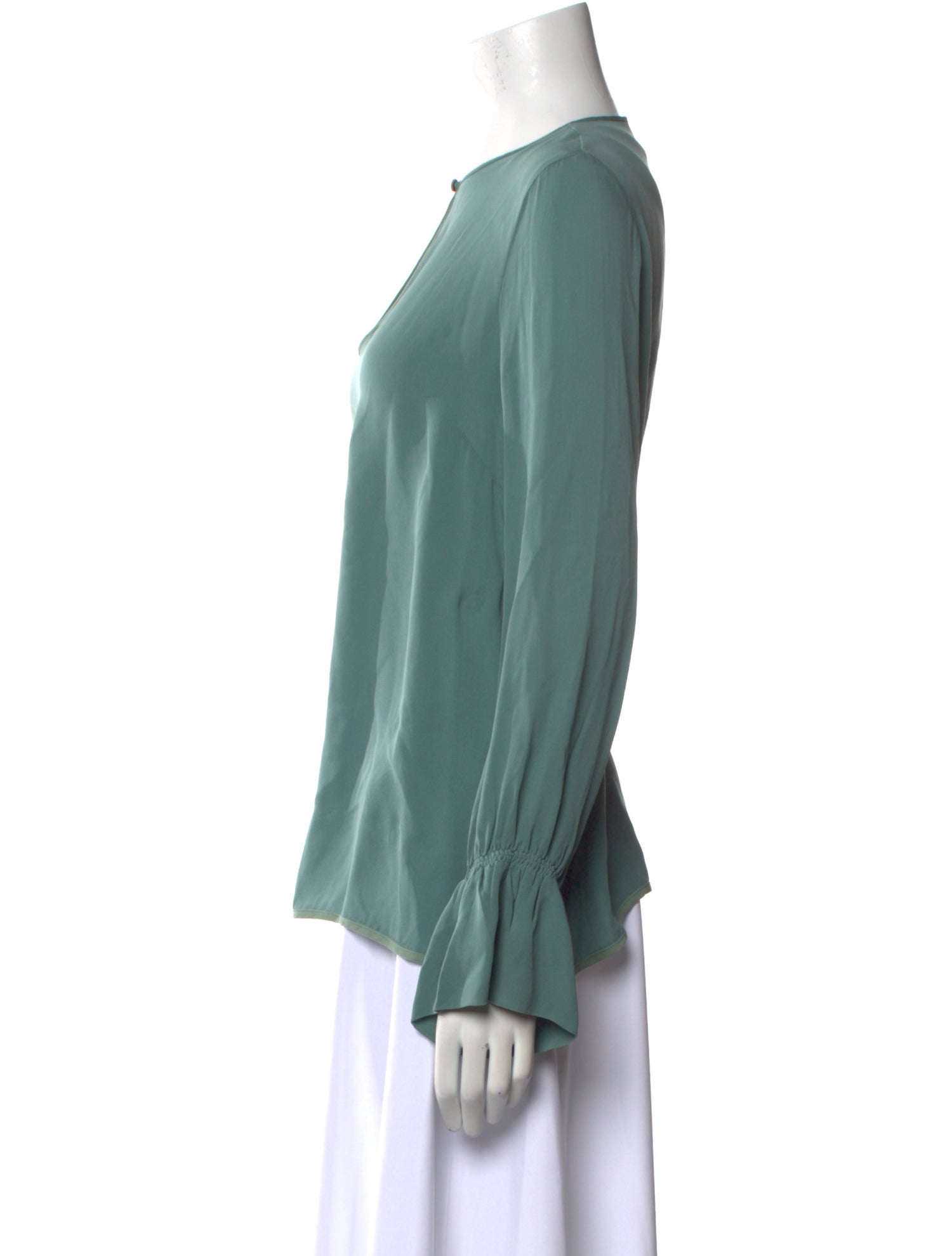 Etro Silk V-Neck Blouse