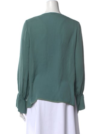 Etro Silk V-Neck Blouse