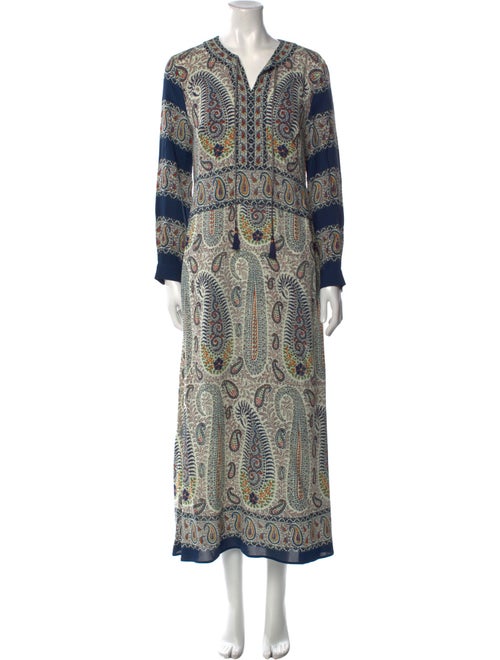 Etro Paisley Print Long Dress