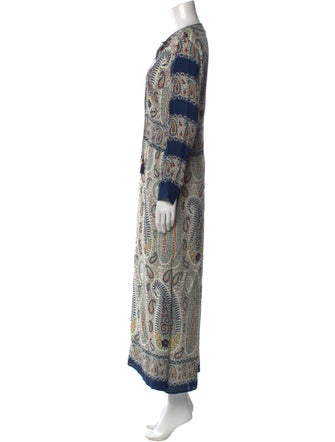 Etro Paisley Print Long Dress