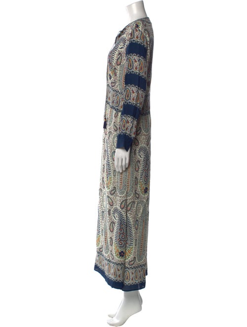 Etro Paisley Print Long Dress