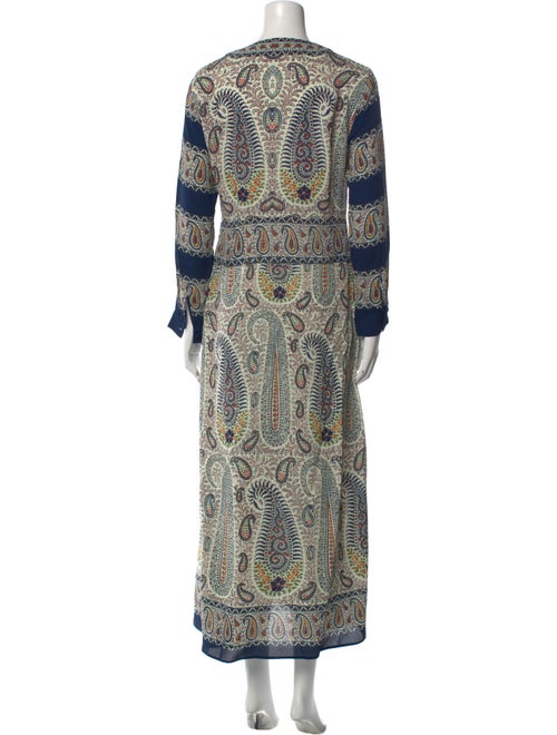 Etro Paisley Print Long Dress