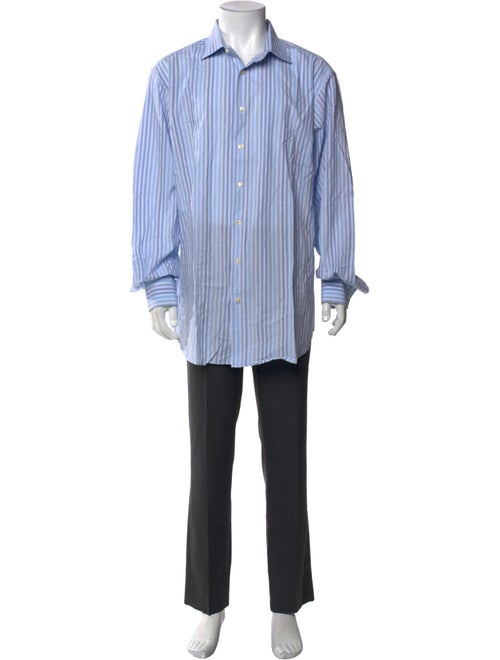 Etro Striped Long Sleeve Dress Shirt